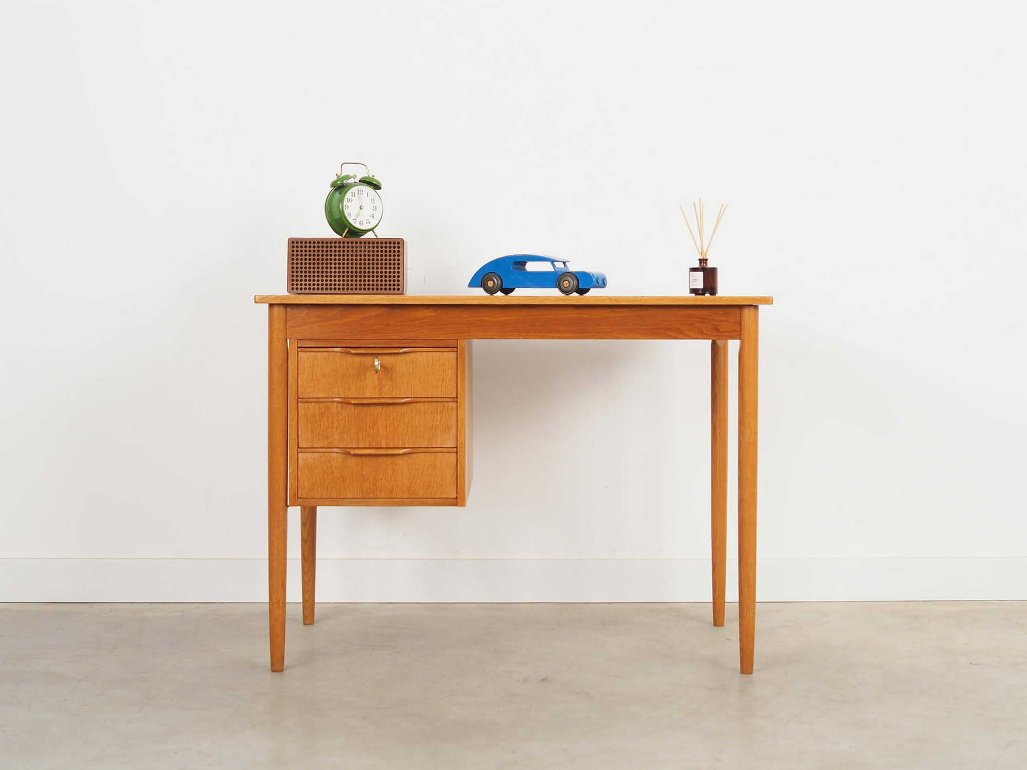 Schreibtisch Holz Braun 1970er Jahre  1