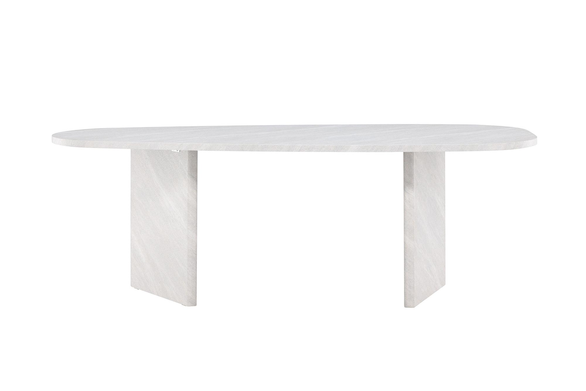 Grönvik Dining Table White Concrete Look 220x100cm 0