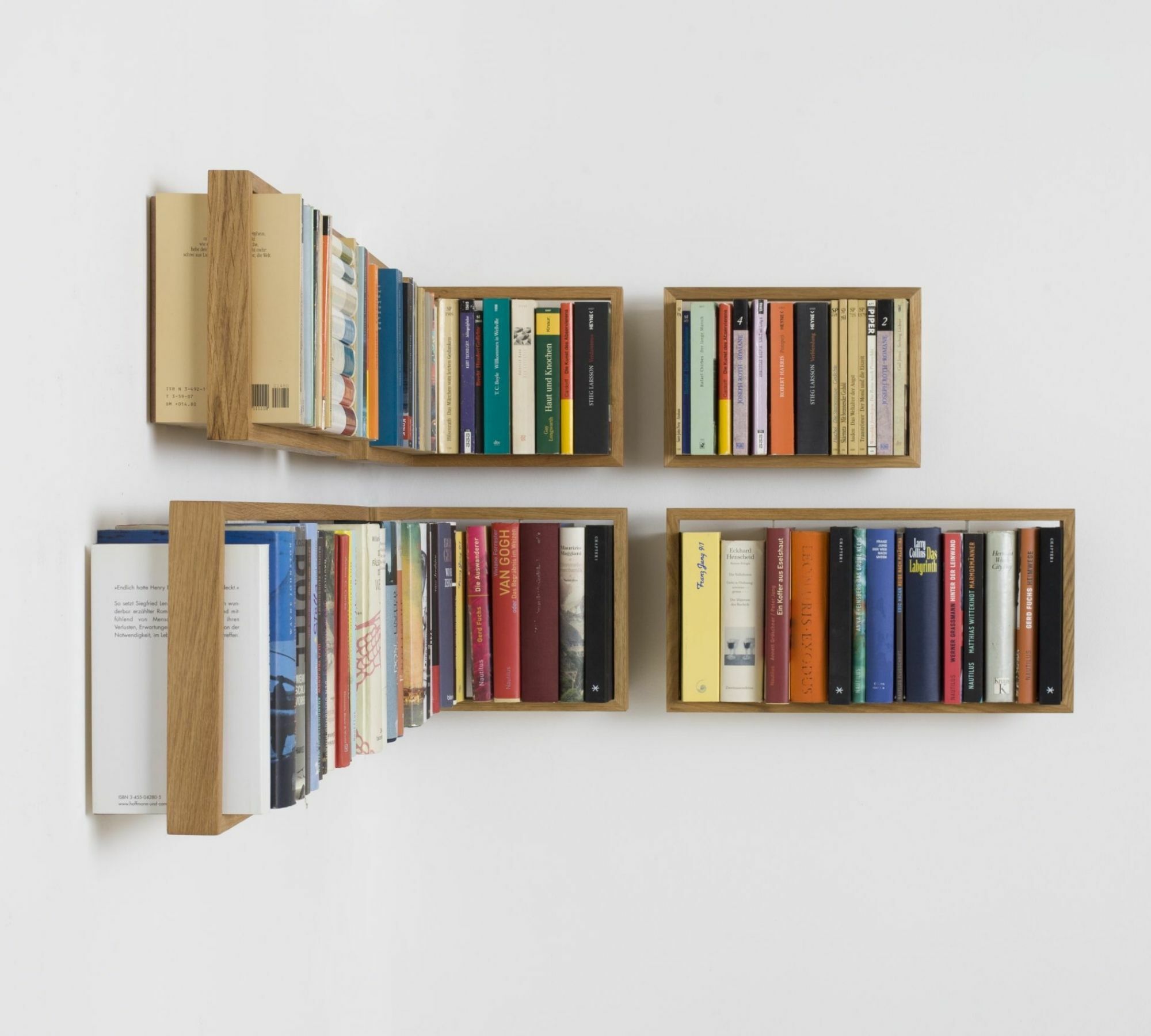 Bücherregal mit Eichenrahmen b9 Kratzspuren tief 8