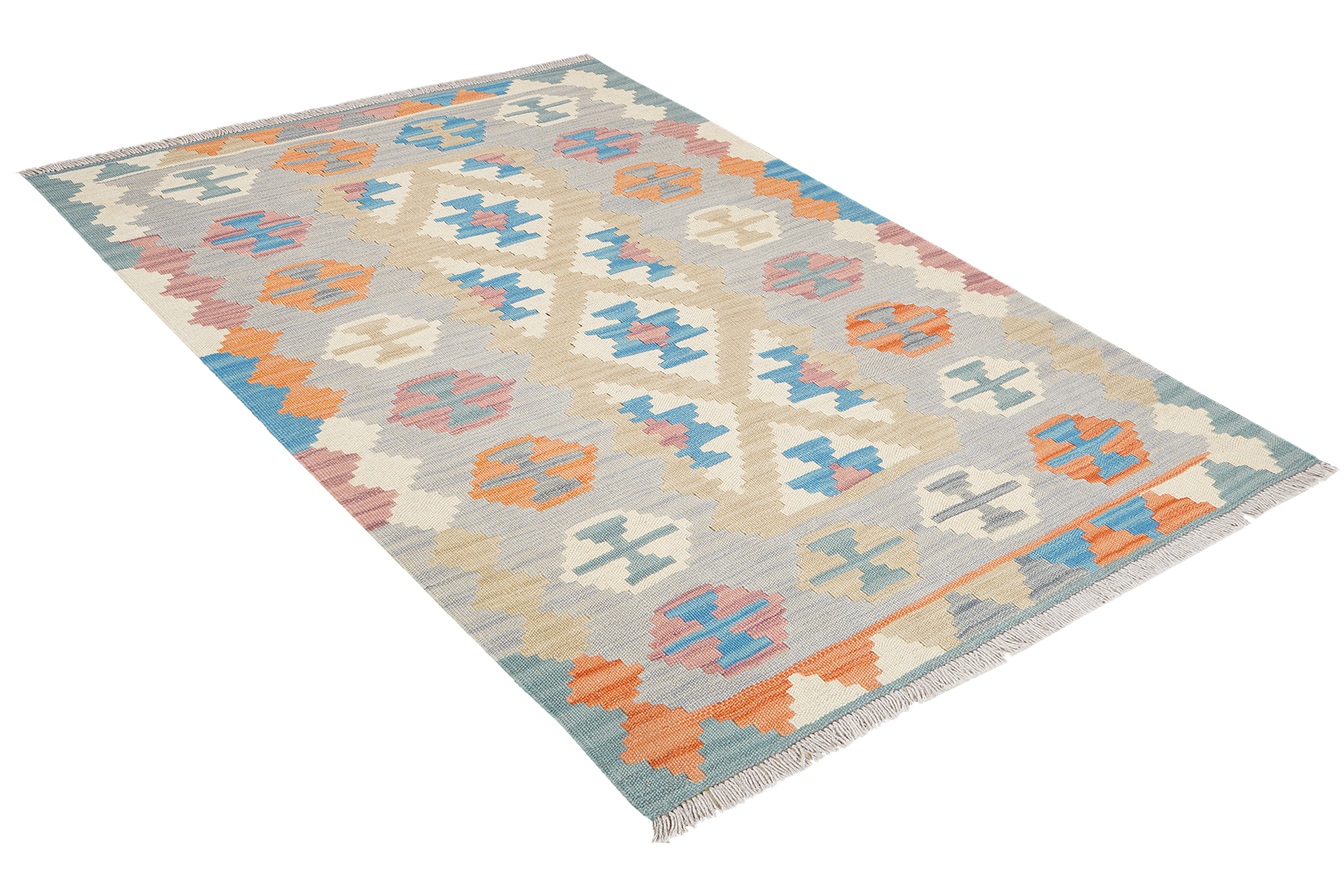 Kelim Gashgai Carpet Wool Beige 2