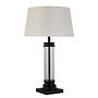 Pedestal table lamp steel black 3