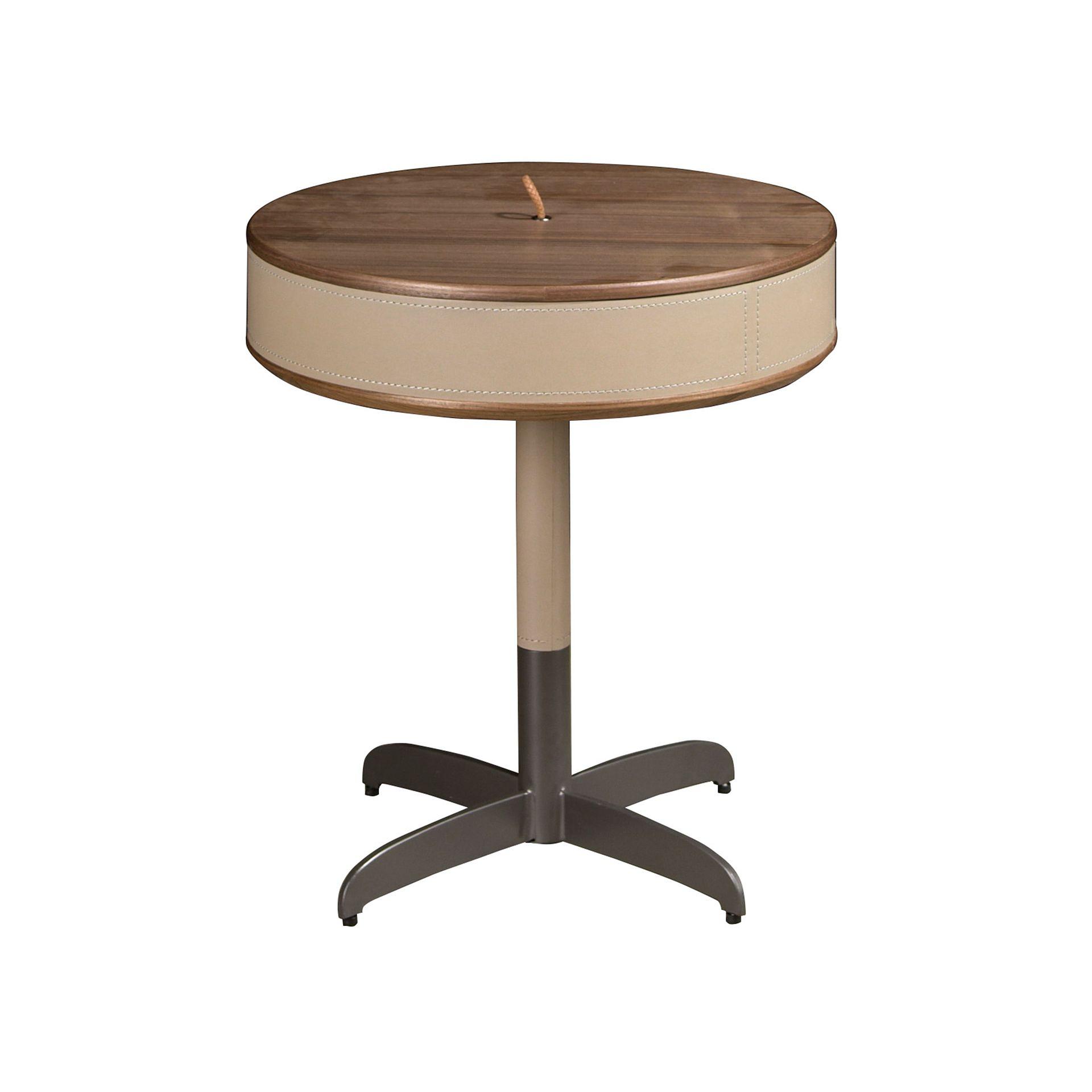 Round side table
Leather steel 0
