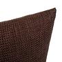 Dallas Pillowcase Set of 2 Synthetic Fiber Antique Brown 40x40cm 1