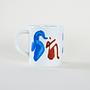 Collectible mug porcelain multicolored 2