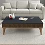 Milan Coffee Table Walnut Brown Anthracite 1