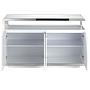 3055 Sideboard Chrome-plated steel White 3