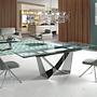 Dining table Glass/steel 2