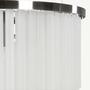 Opulenter Kronleuchter Ophelia aus Milchglas und Chrom  2