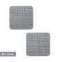 2x Badematte Microfaser Grau Öko-Tex Standard 100 1