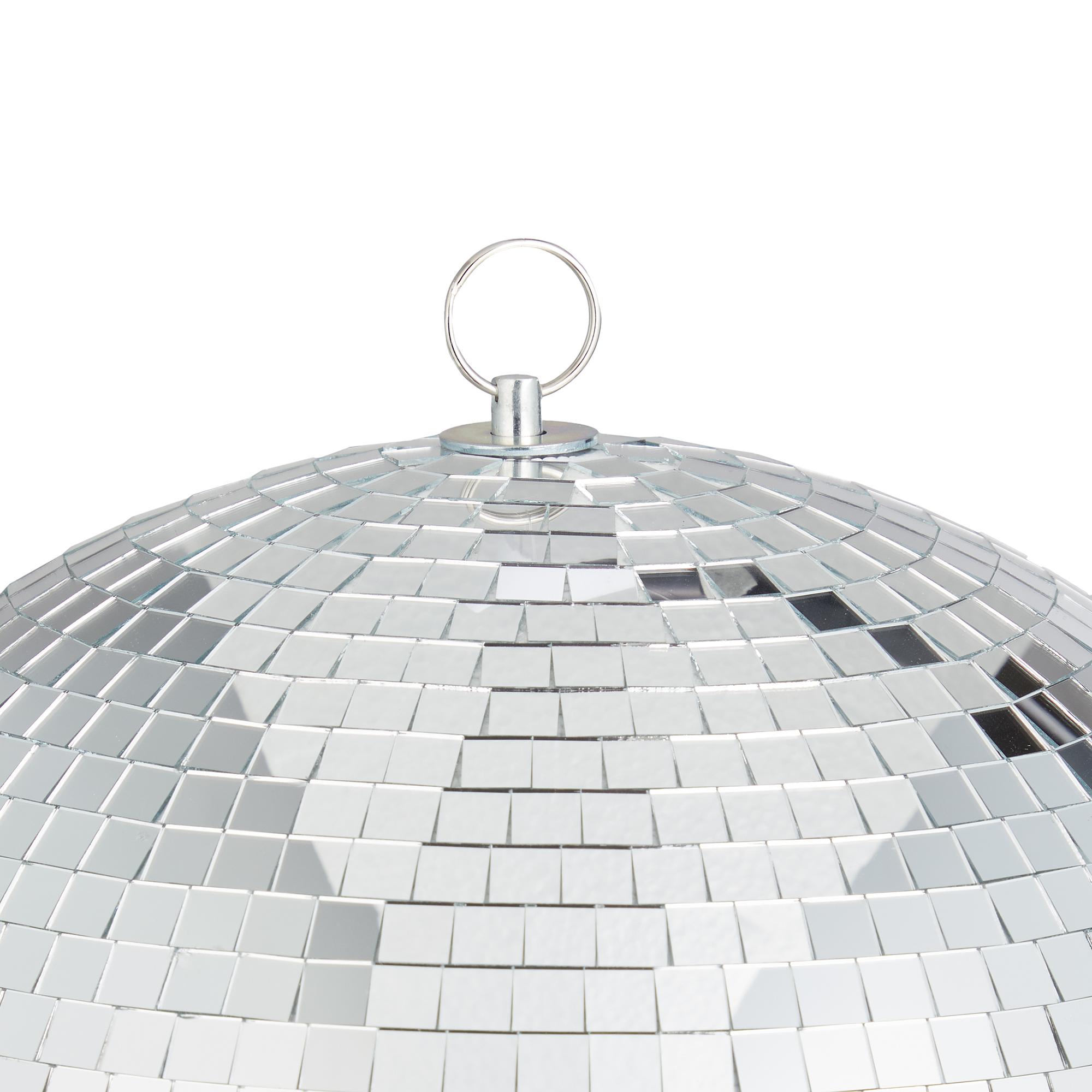 Decorative Ball DISCO Glass Plastic Silver 37x37 cm 1