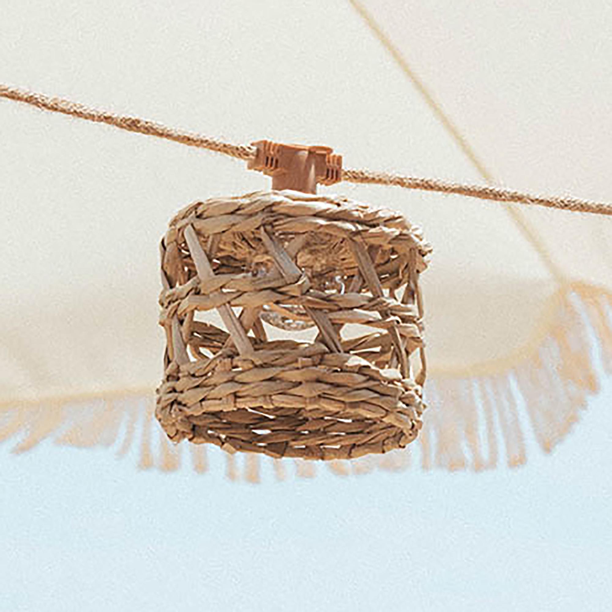 Alba Solar String Lights Rattan Brown22 x 14 x 800 cm 1