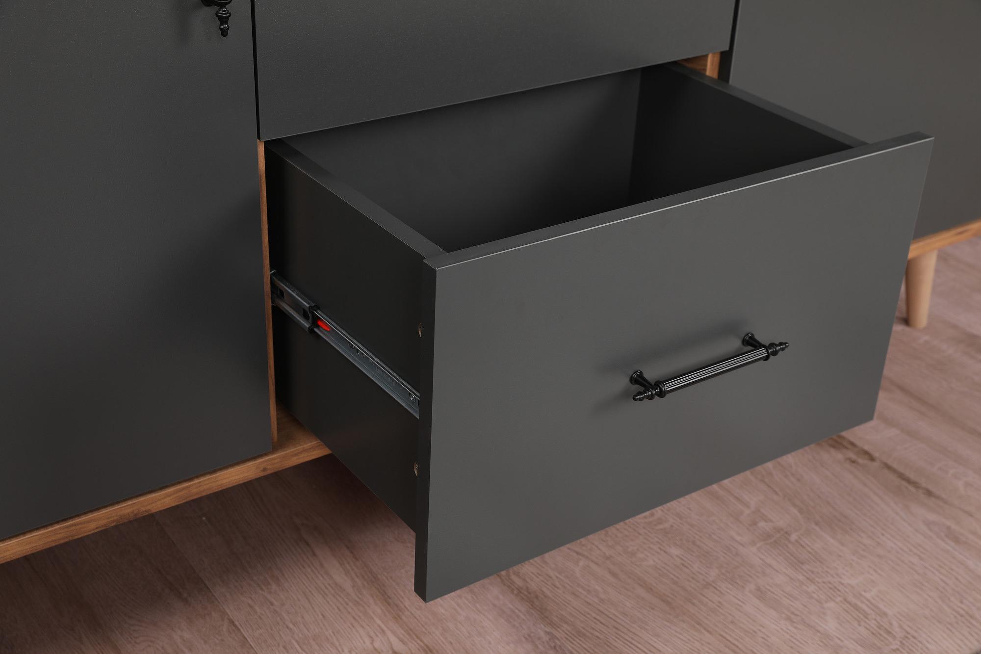 Cordoba Konsole Holzfurnier Anthrazit 5