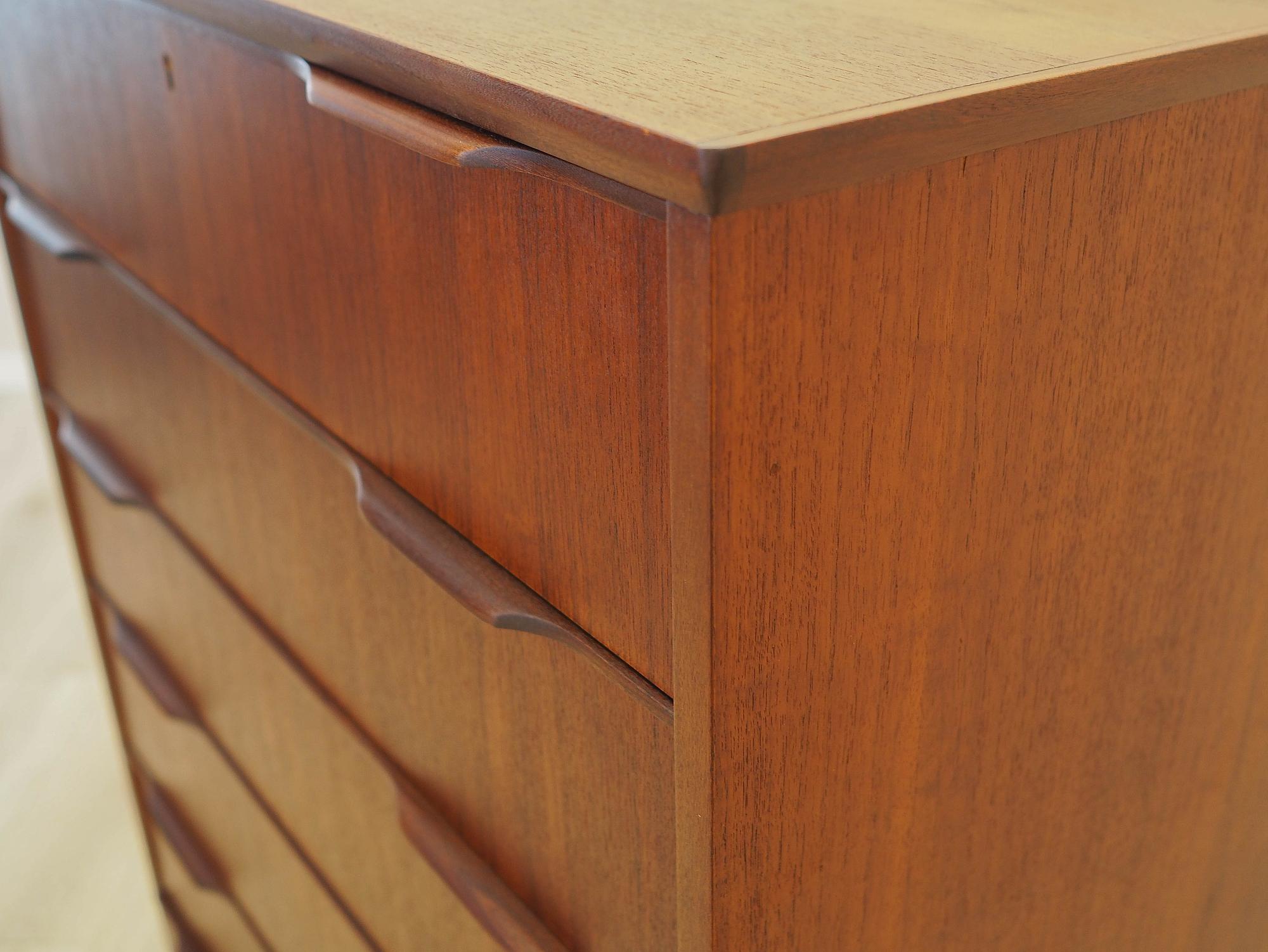 Teak chest of drawers 1970s 8