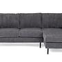 Sofa 3-Sitzer Chaiselongue Links Rechts Grau 7
