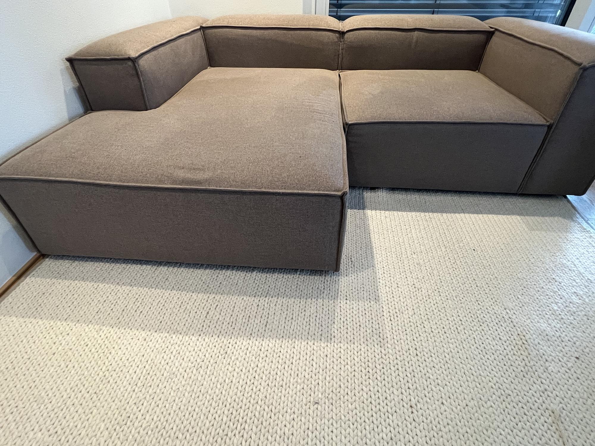 Lennon Modulsofa Récamiere Links Taupe 0
