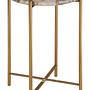 Vita Side Table Steel Stone Natural Agate 2