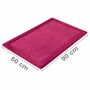 Rutschfeste Microfaser Badematte mit Memory Foam Bordeaux 1