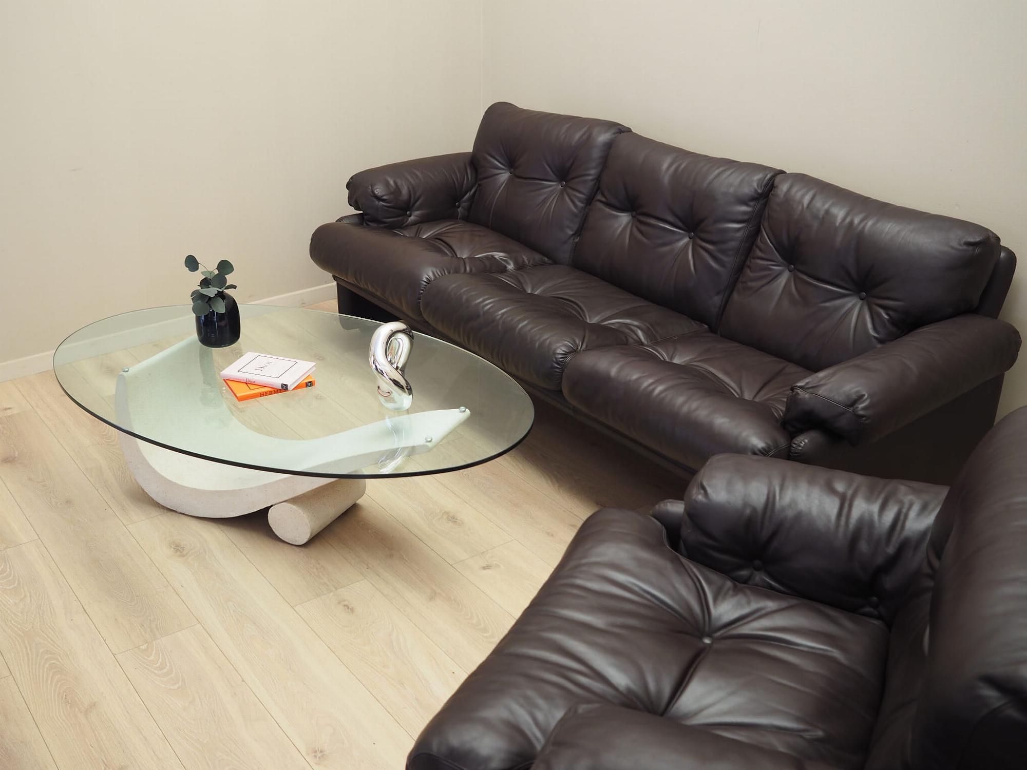 Coronado Living Room Set Leather 1960s 2