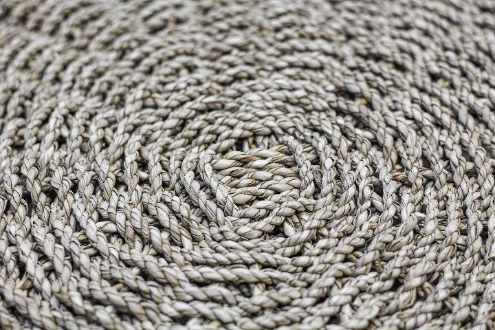 Fußmatte Raffia Seegras ø100cm 2