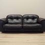 2-Sitzer Sofa Leder Dunkelbraun 1970er Jahre 1
