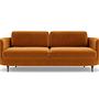 Elinor Sofa 3-Sitzer Velour Matt Amber 0