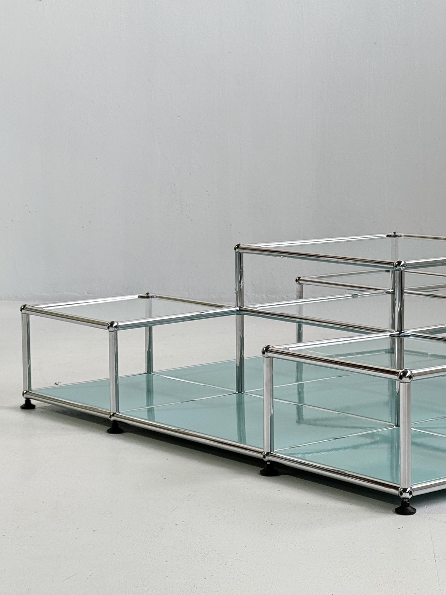 Modularer Couchtisch Chromstahl 5