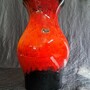 Vintage Vase Keramik Orange 1
