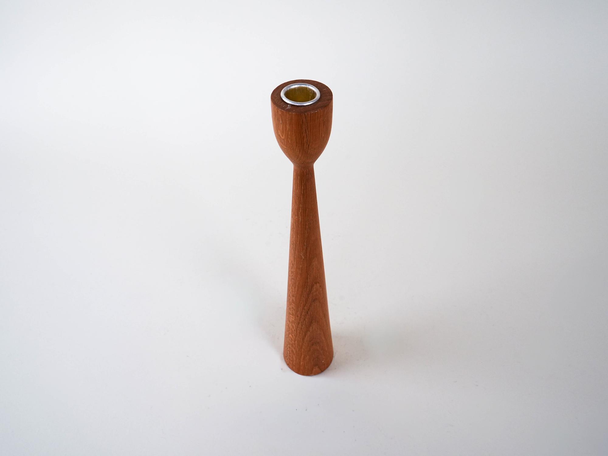 Teak Candlestick 1960s 3