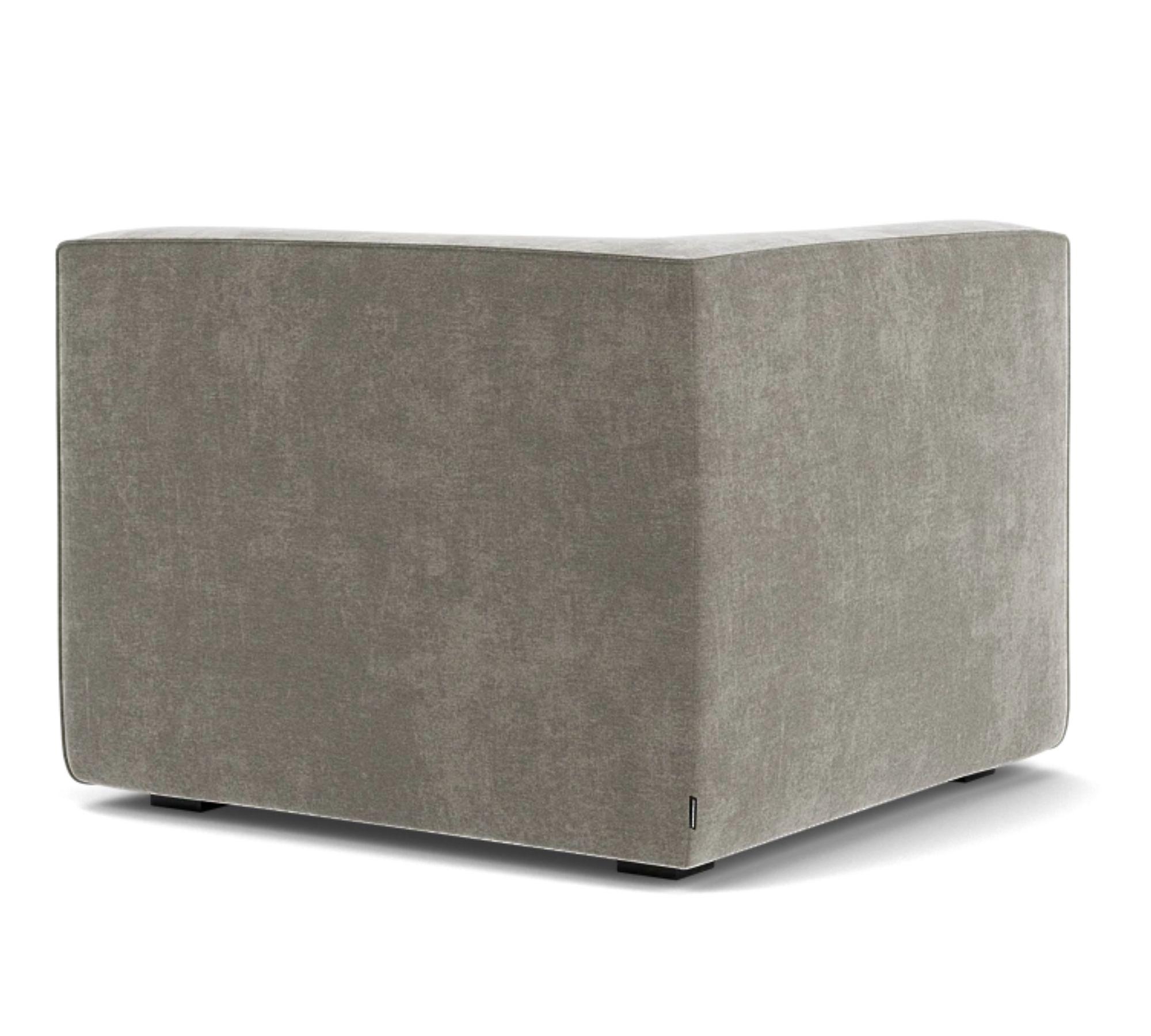 Dane 1-Seater Corner Module Left Planet Grey Green 2