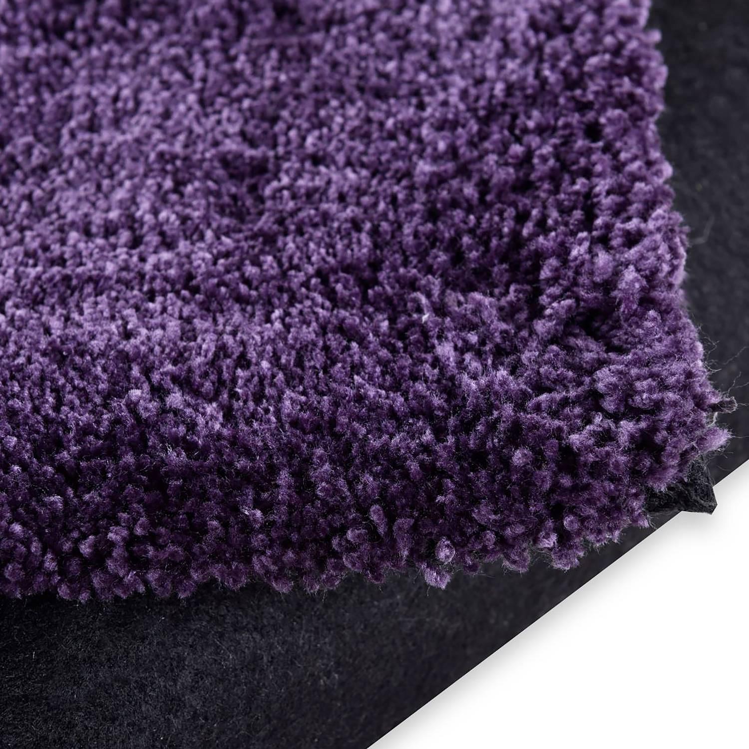 Hochflorteppich Cozy Uni Violett 4