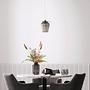 Pendant lamp Anadia smoked glass 1-light grey 3