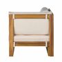 Mavre Loungeecke Akazienholz Textil Beige 3