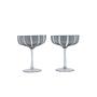 2x Mizu Coupe Glas Grau 0