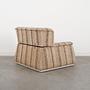 Saporiti Loungesessel Stoff Beige Holz 1960er Jahre 12