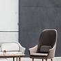 Lunar Couchtisch Holz Schwarz Ø80cm 1