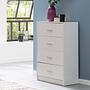 Kommode Carmelo Weiß Silber Höhe: 90 cm 2