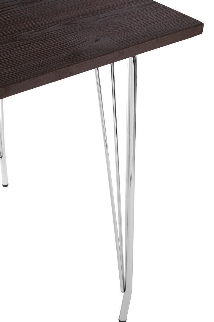 District Side Table Elm wood Metal 5