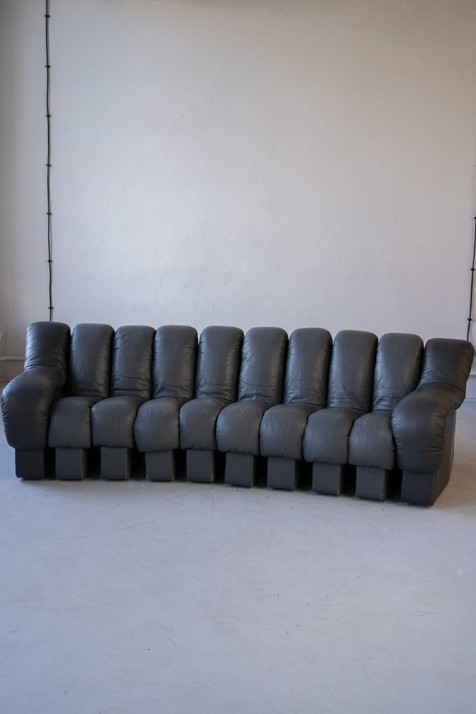 Vintage DS-600 Non Stop Sofa Leder Schwarz 2