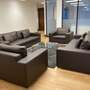 6-tlg. Sofa Lounge Set Leder Braun  0