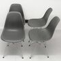 4x Eames DSR Plastic Side Chair Grau  0