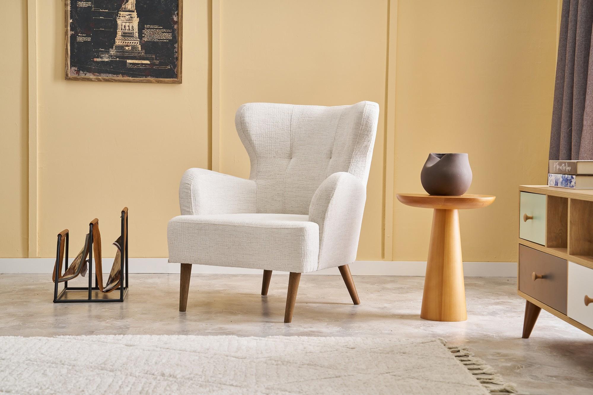 Karina Prestij Sessel Cremefarbig 0