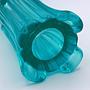 Vintage Vase Glass Turquoise 1958 6