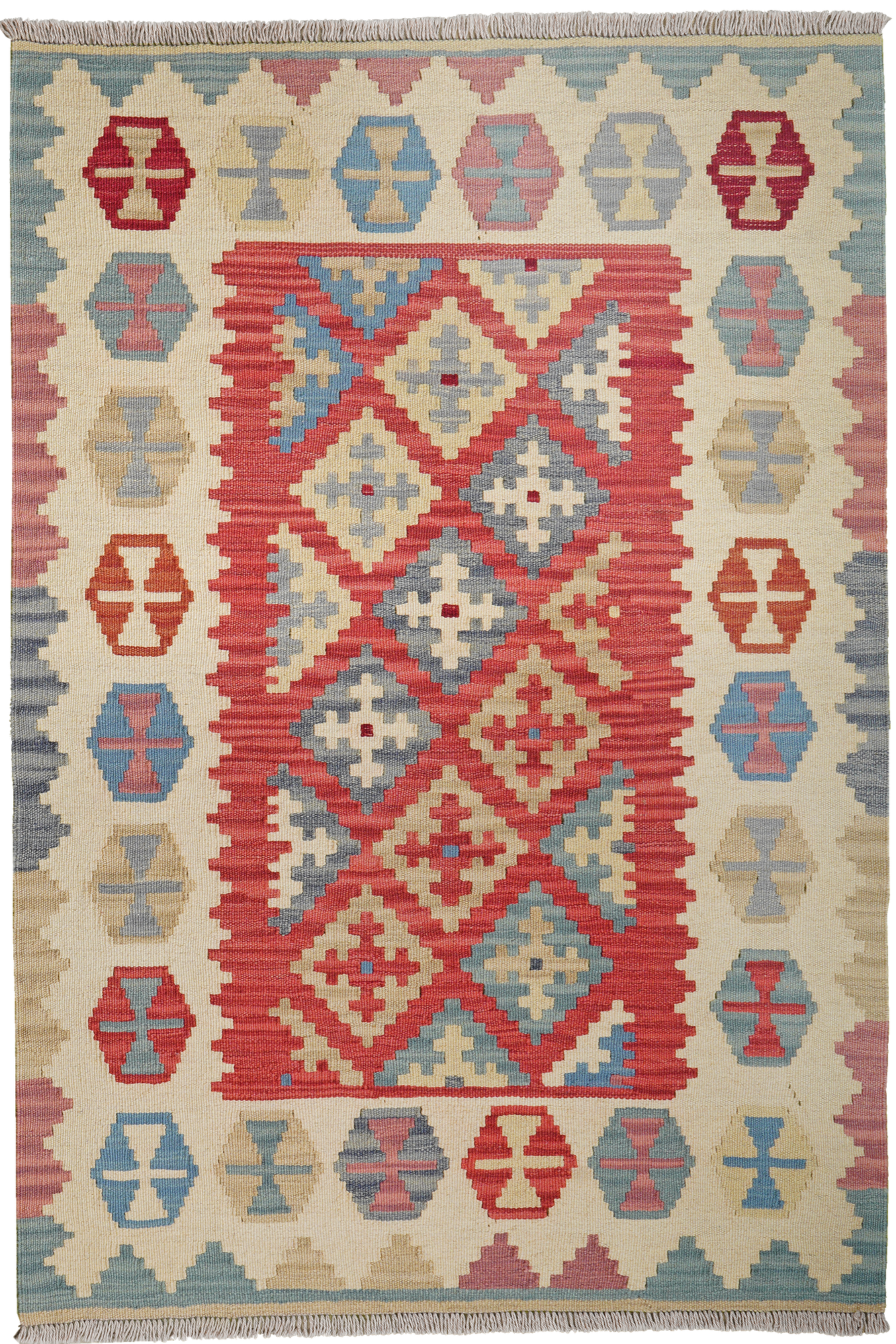 Kelim Gashgai Wool Multicolored 0