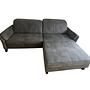 Ecksofa mit verstellbarem Longchair Anthrazit 0