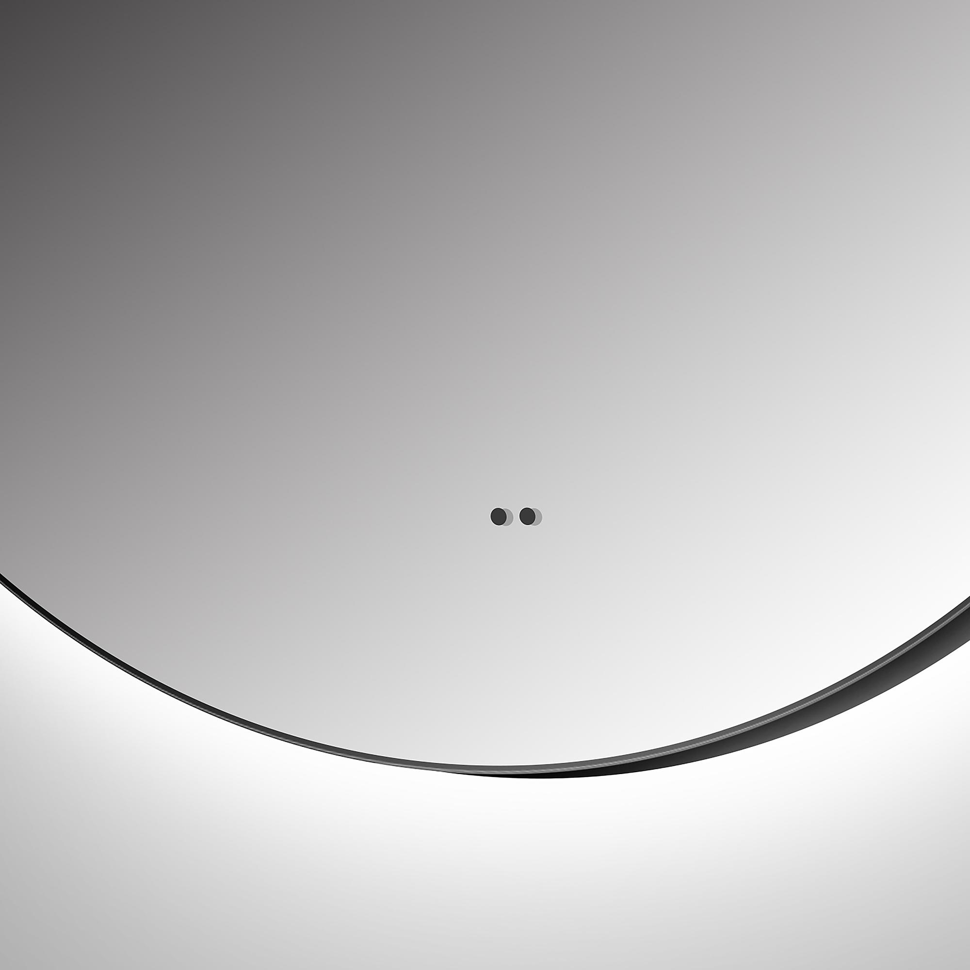 Talos Illuminated Mirror round Black Ø 50 cm 4