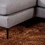 Sofa 3-Sitzer Chaiselongue Links Rechts Woven Grau 9
