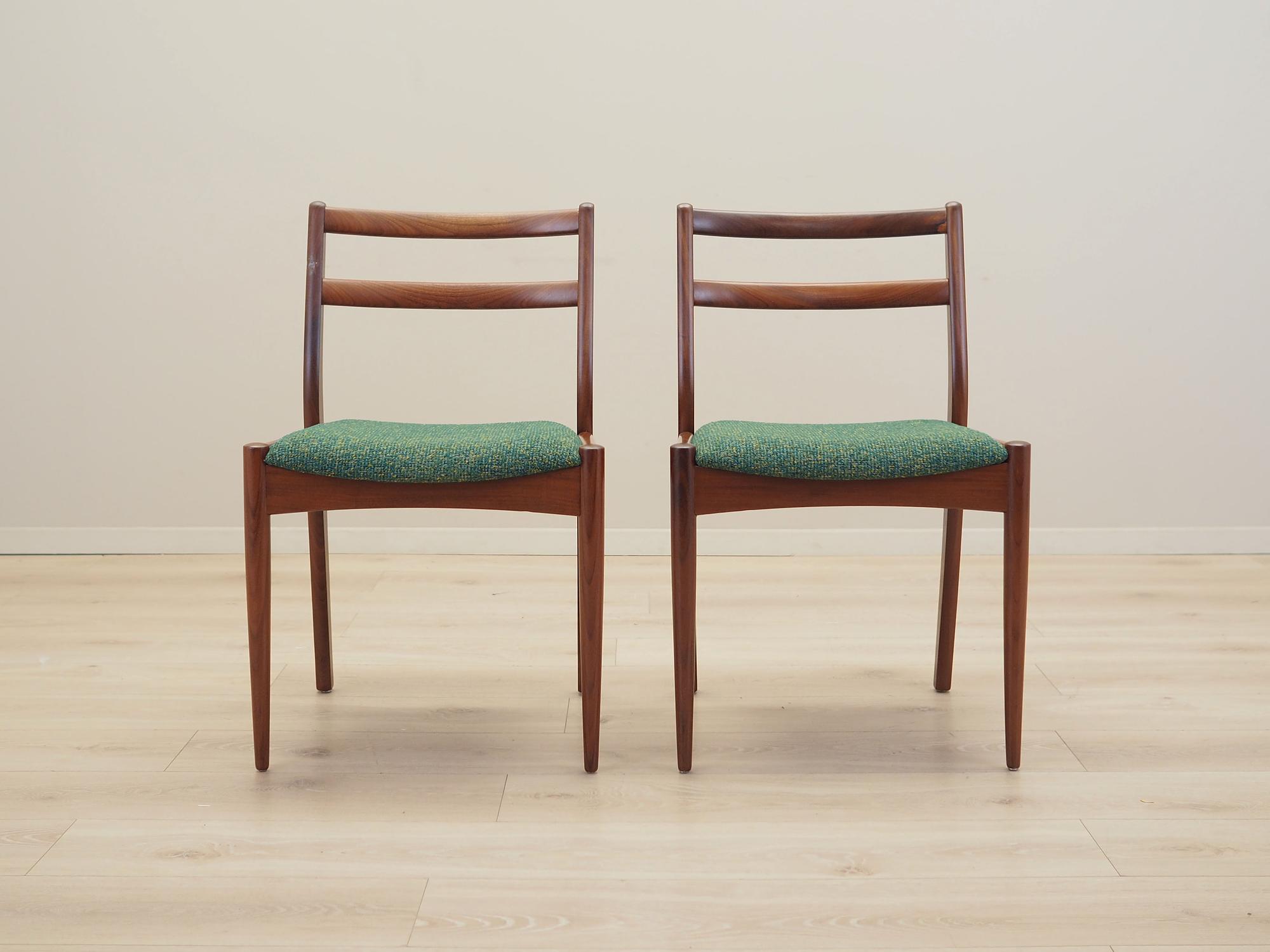 2x Esszimmerstuhl Teakholz 1970er Jahre 2