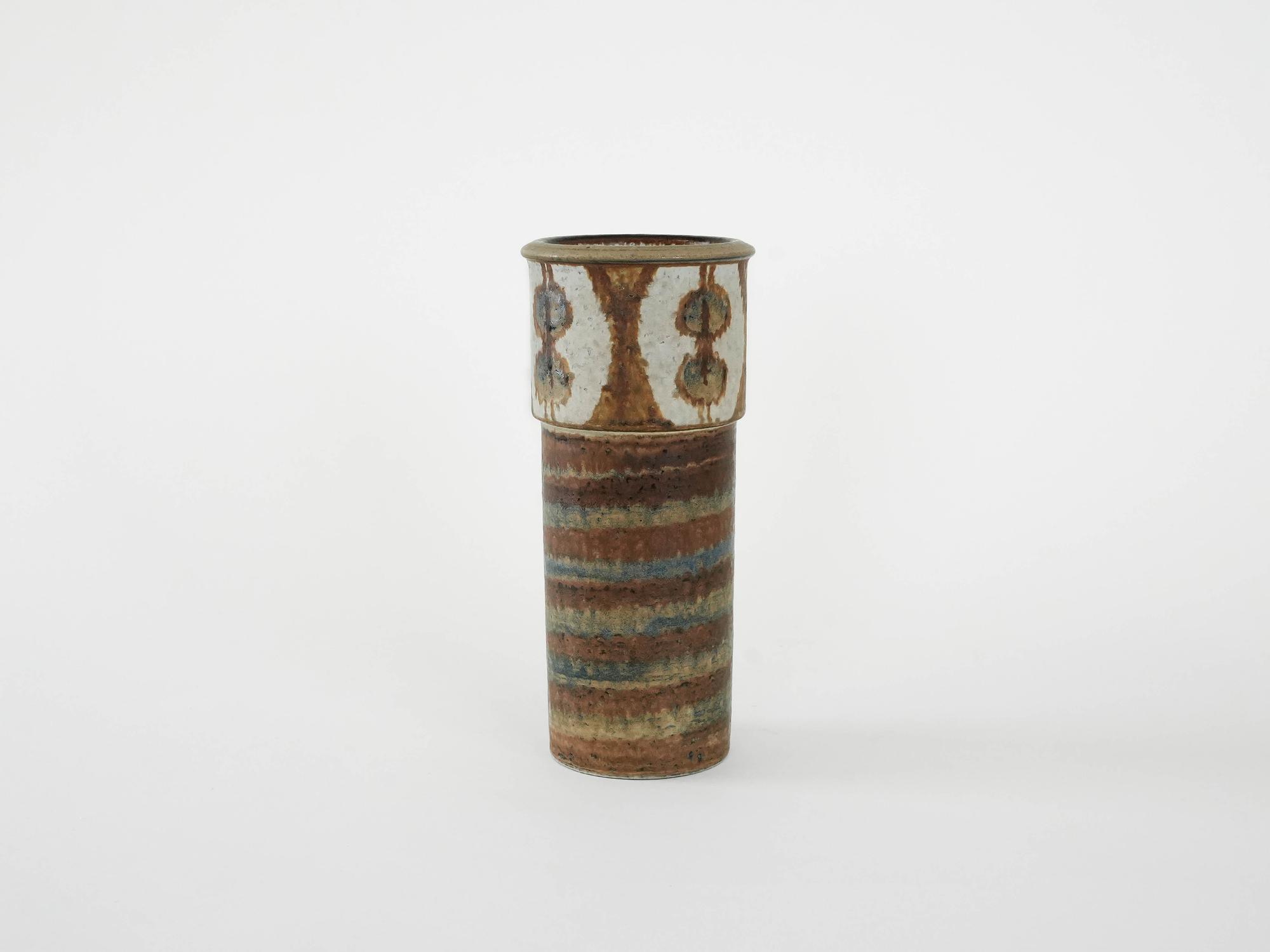 Keramikvase Mehrfarbig 1960er Jahre 2