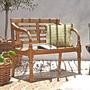 Garden Bench Moyo Mahogany Solid Brown 1