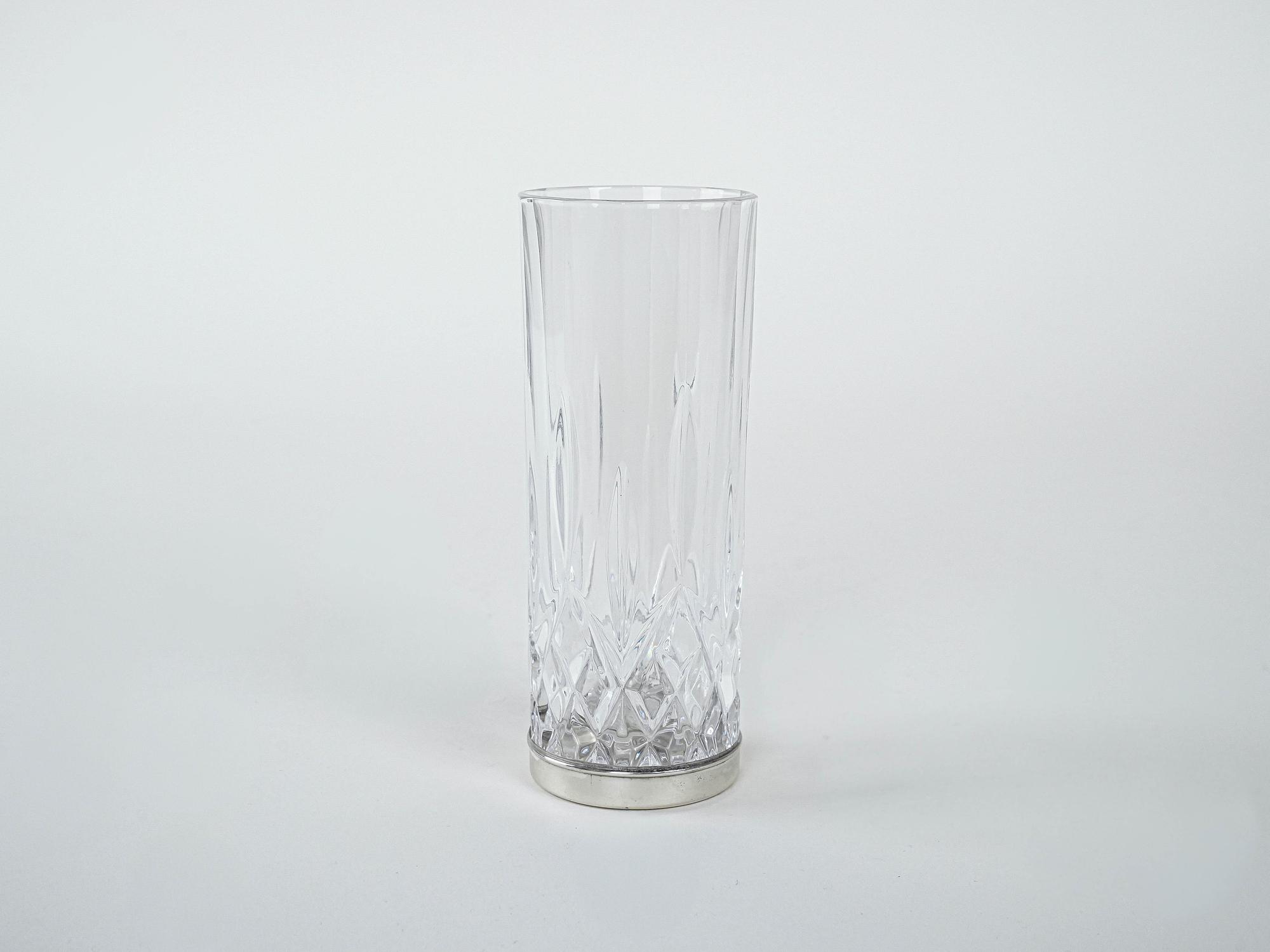 Crystal glasses set of 6 Transparent 1960s 5